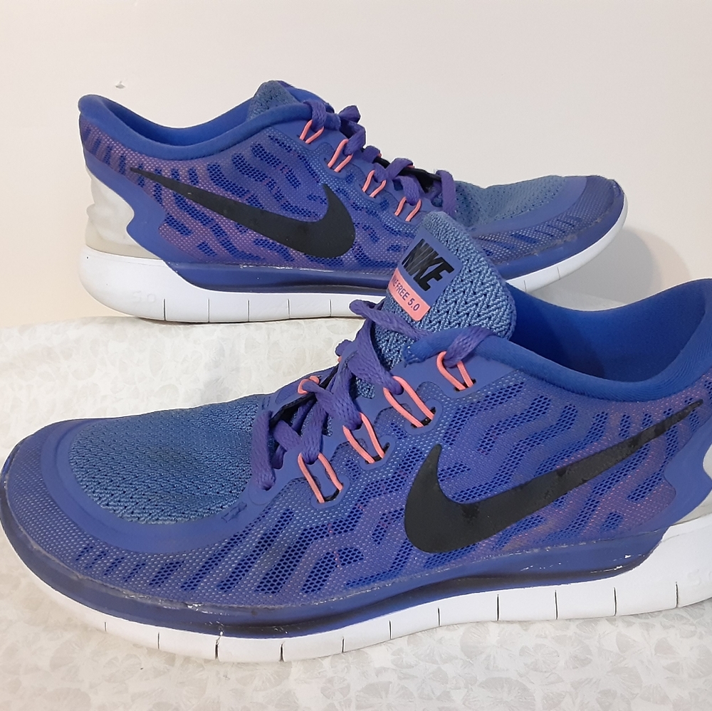 NIKE FREE 5.0 Wmns Sz 9 Blue/Purple